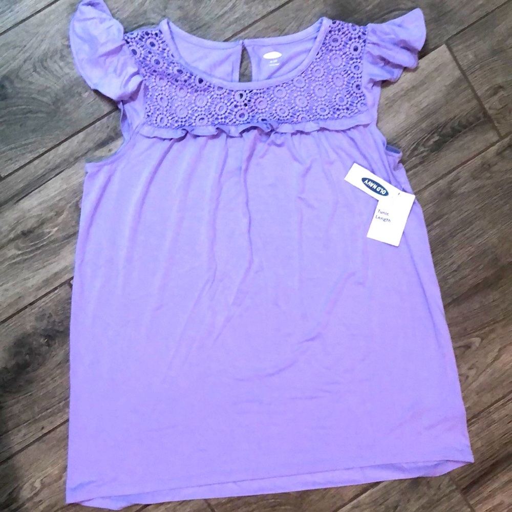 Girls Old Navy Purple Tunic Size 14 NWT Shirt